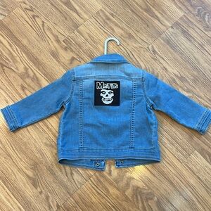 Misfits Jean jacket upcycled Denim Jacket size 18 months 18M